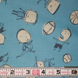 FREE SPIRIT Cotton Novelty Sewing Fabric BOYS TOSS - 2 Yards